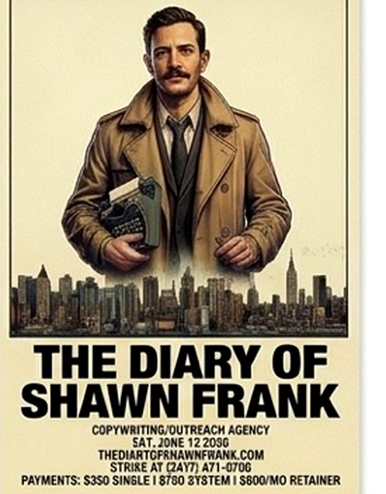 The Diary of Shawn Frank — graphic novel cover art